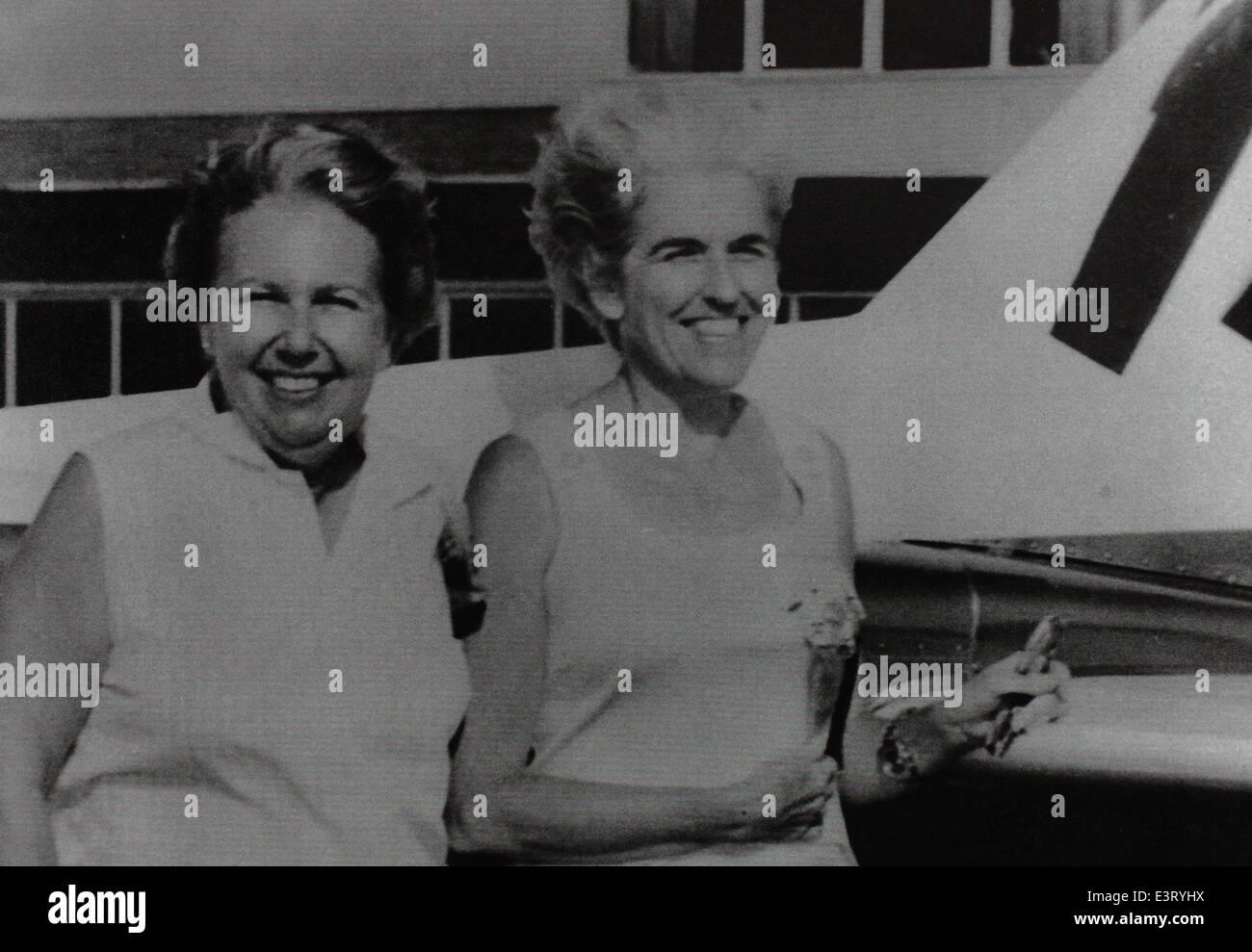 Marion Barnik e Willy Gardner furono figure significative nello sviluppo della prima tecnologia aeronautica, contribuendo alla crescita dell'aviazione nel XX secolo. Foto Stock
