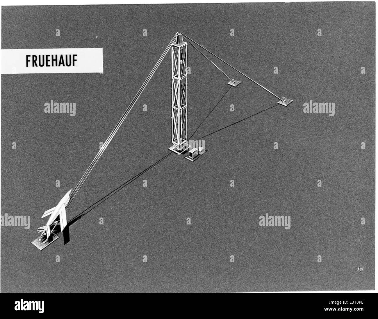 1435 Ryan Firebee LAUNCH rail-proposta Fruehauf 1961-02-22 Foto Stock