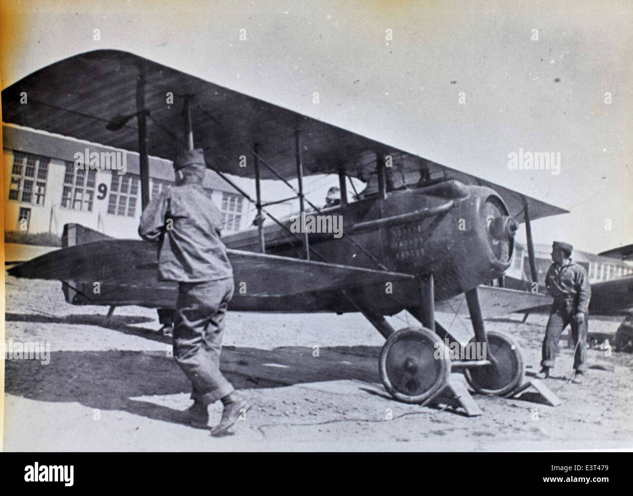 Lo SPAD VII era un caccia francese utilizzato durante la prima guerra mondiale. Noto per la sua durata e l'efficacia in combattimento, fu uno dei caccia di maggior successo della guerra. Foto Stock