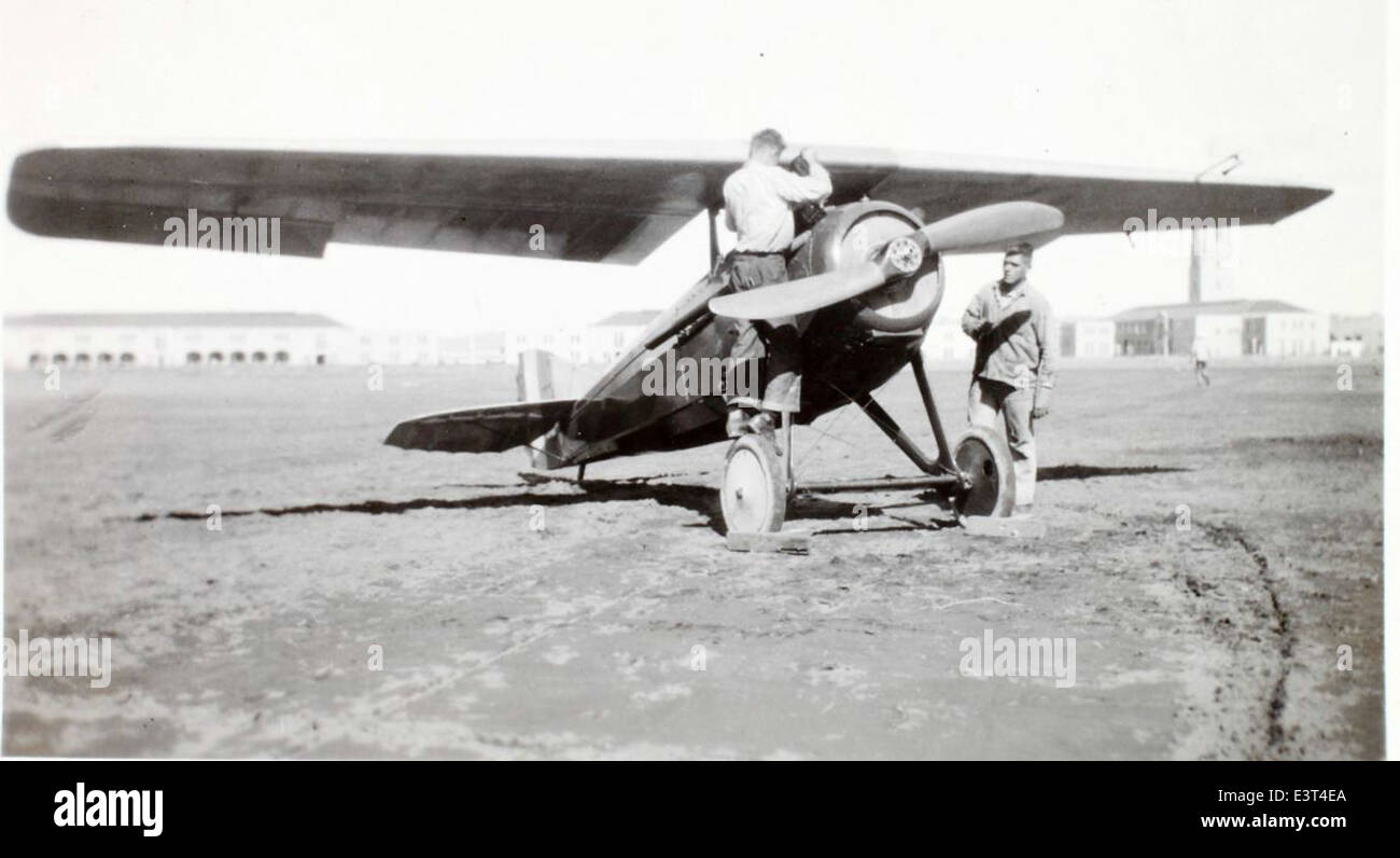 Lo SPAD VII era un aereo da caccia francese utilizzato durante la prima guerra mondiale, noto per le sue forti prestazioni e durata, fu un aereo chiave per i francesi durante il conflitto. Foto Stock