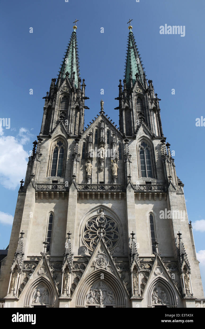 San Venceslao' Cattedrale in Olomouc, Repubblica Ceca. Foto Stock