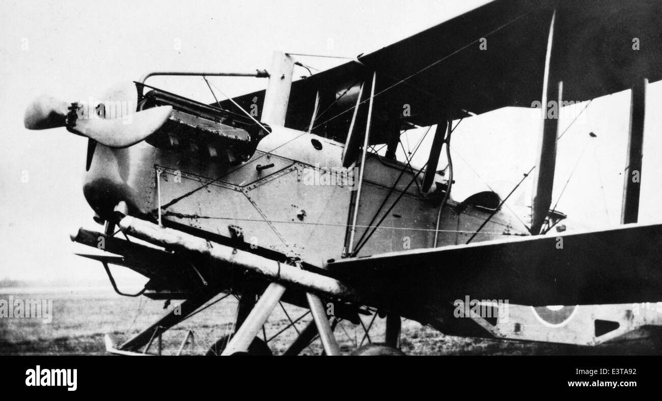 Questa fotografia, dalla collezione di Lou Larson, raffigura l'aviazione della prima guerra mondiale. L'immagine fornisce uno sguardo prezioso sugli aerei e gli aviatori che hanno contribuito allo sforzo bellico durante l'inizio del XX secolo. Foto Stock