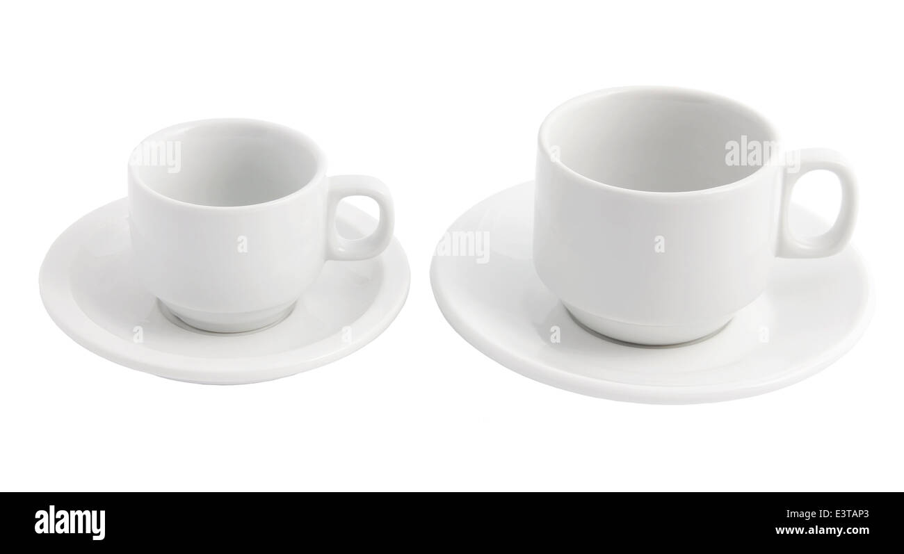 Teacups e piattini Foto Stock