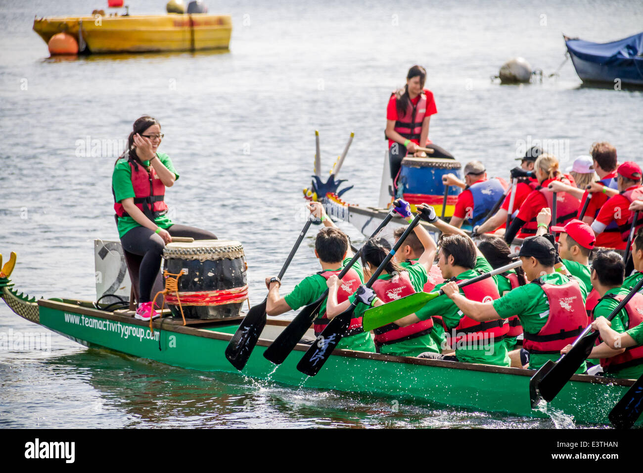 Londra, Regno Unito. Il 29 giugno, 2014. Londra Hong Kong Dragon Boat Festival 2014 Credit: Guy Corbishley/Alamy Live News Foto Stock