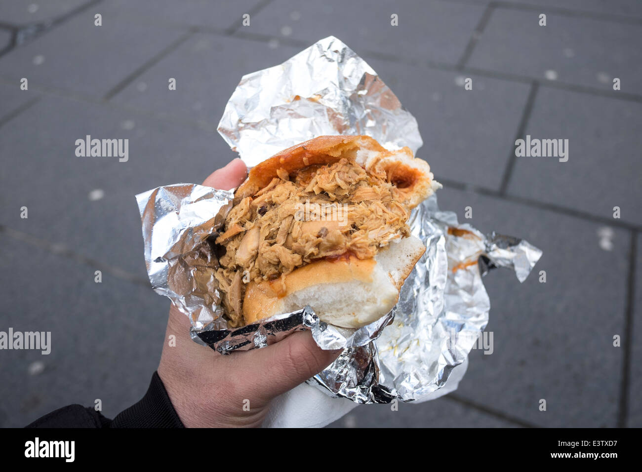 Deliziosa scozzese di arrosto di maiale. Oink. Victoria Street, Edimburgo, Scozia Foto Stock