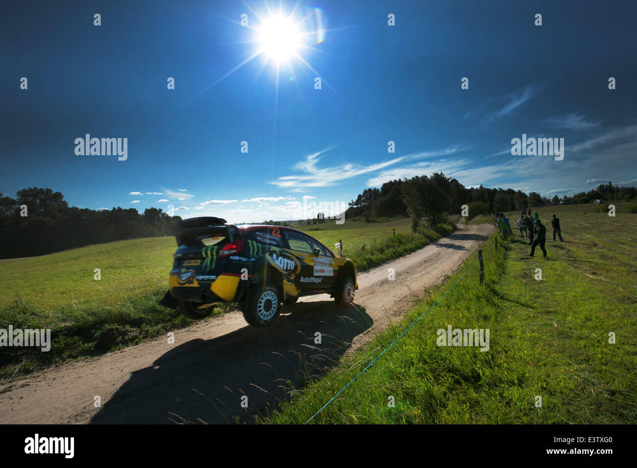 Varsavia, Polonia. Il 29 giugno, 2014. Masurian Lake District, Varsavia, Polonia. Settantunesima WRC Rally polacco. Credito Holowzik: Azione Plus immagini di sport/Alamy Live News Foto Stock