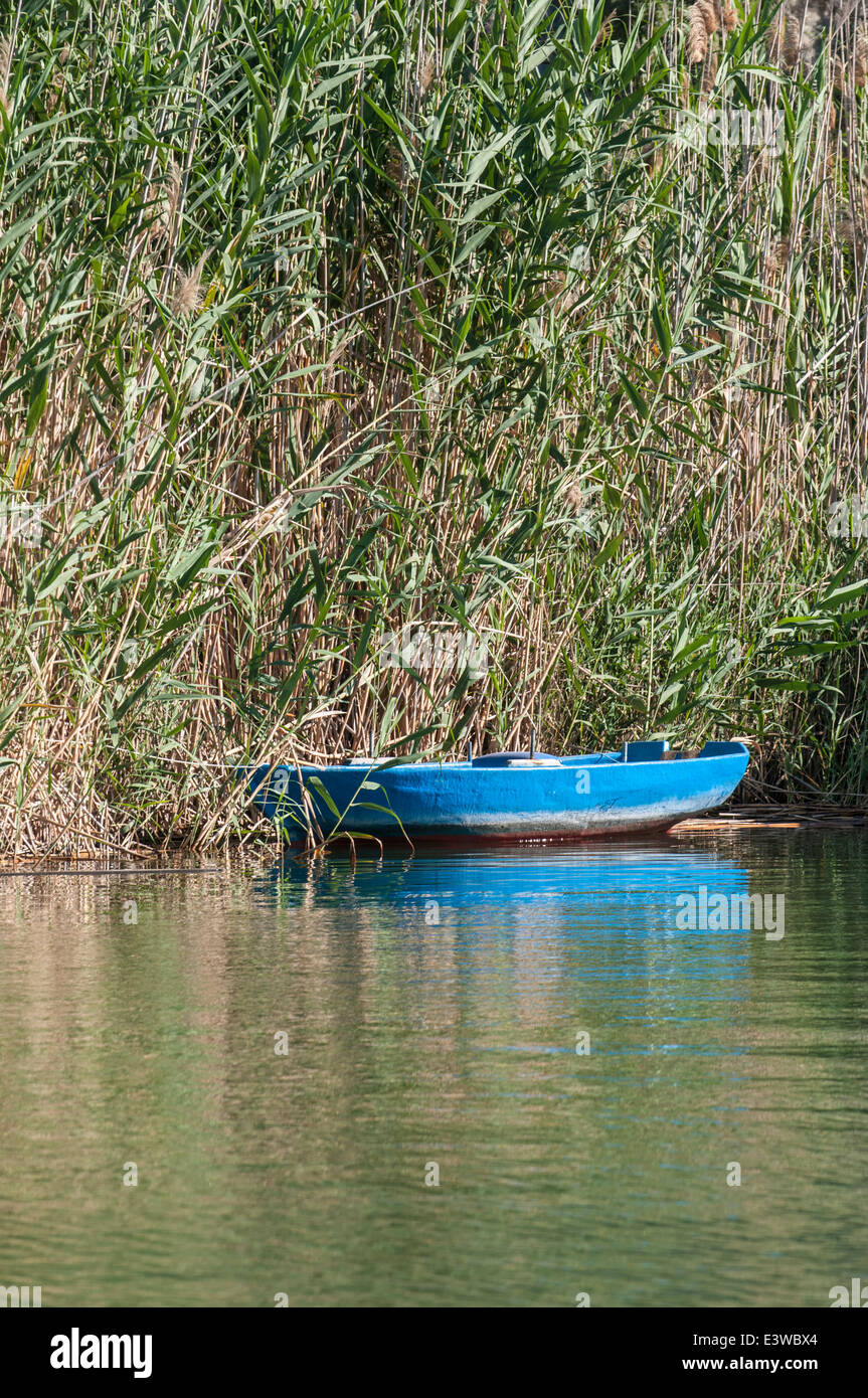 Deserto Blu in barca sul fiume Dalyan Turchia Foto Stock