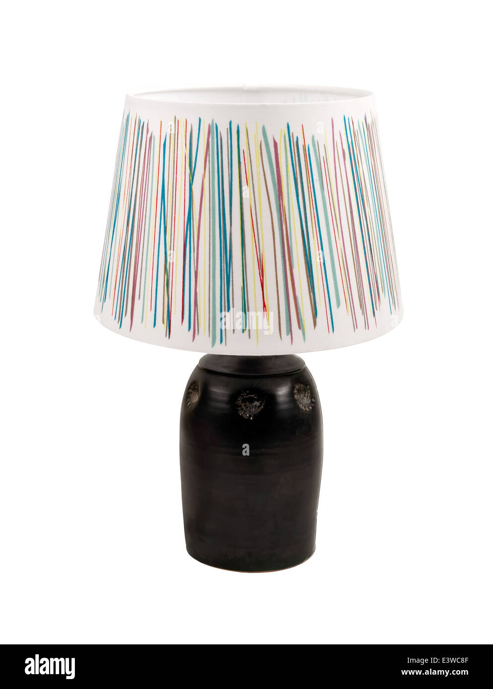 Lampada da tavolo isolato su sfondo bianco Foto Stock