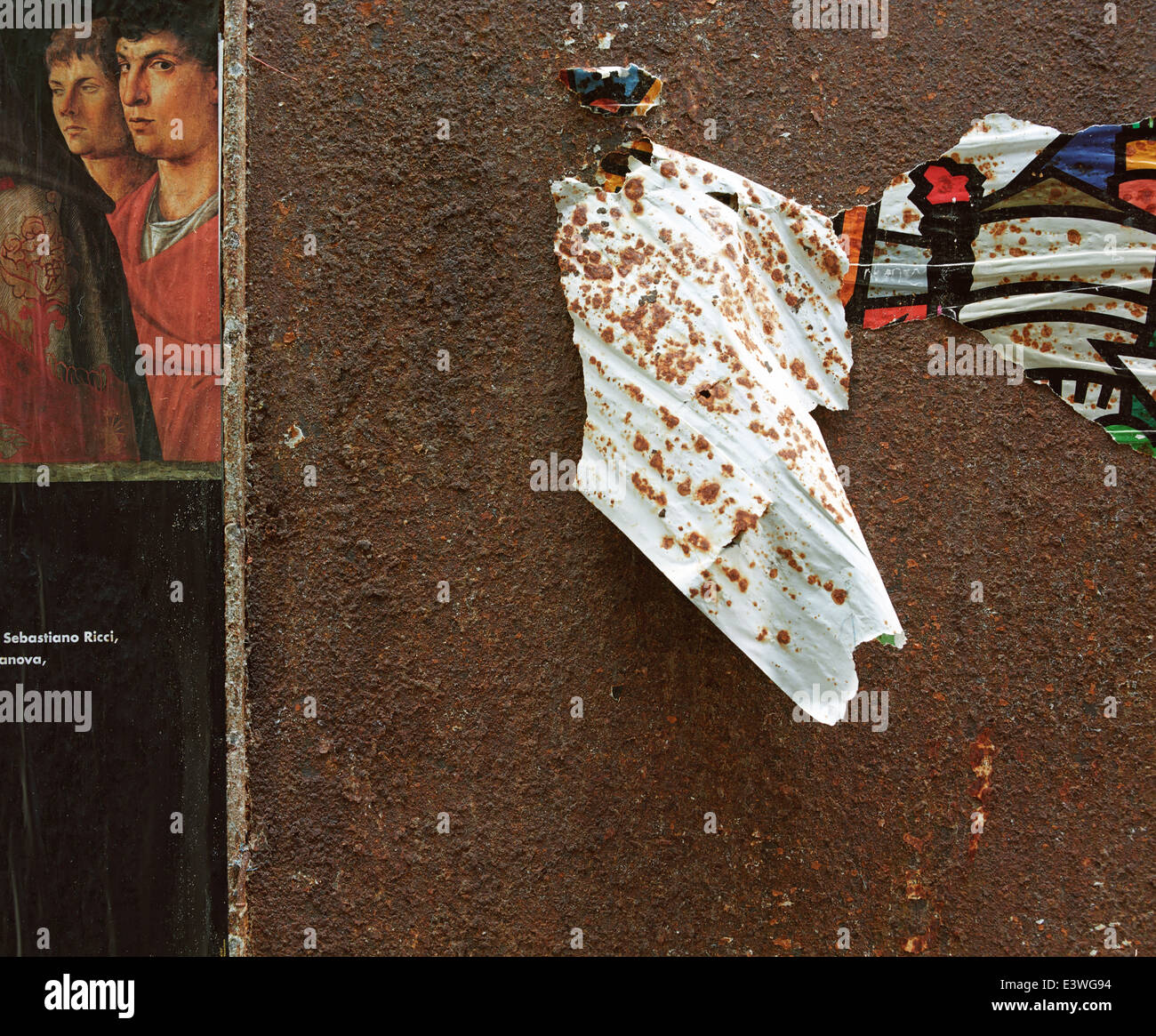 Strappata sbattimenti Poster Venezia Italia Foto Stock