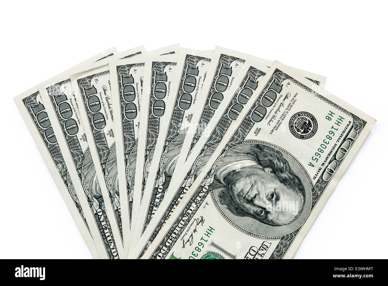 Noi della carta moneta con tracciato di ritaglio Foto Stock