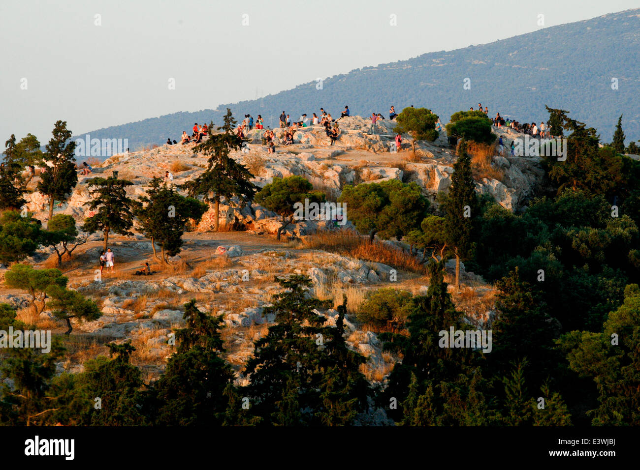 L'Areios Pagos. Il centro storico di Atene Foto Stock