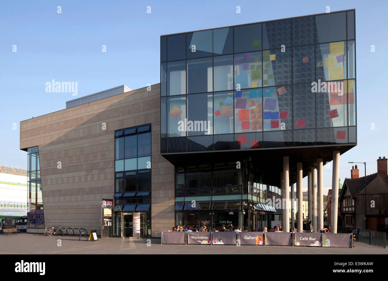 Esterno della Galleria Quad, Derby, Regno Unito Foto Stock