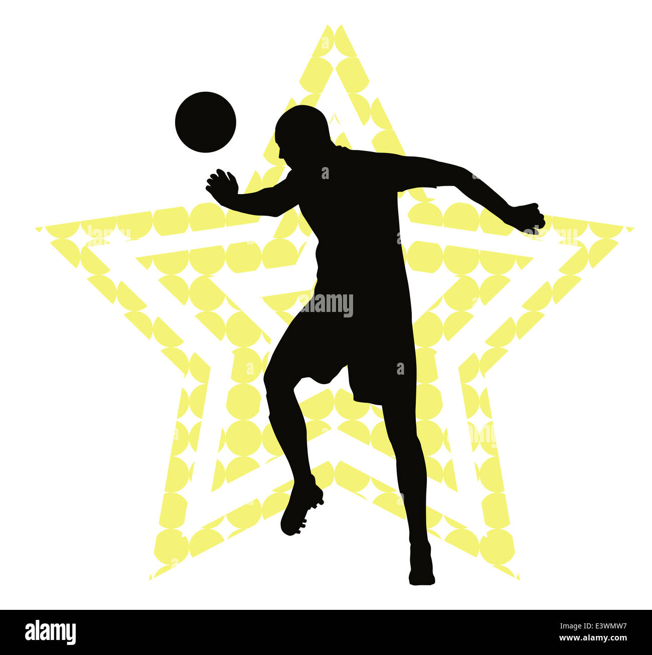 La star del calcio concept Foto Stock