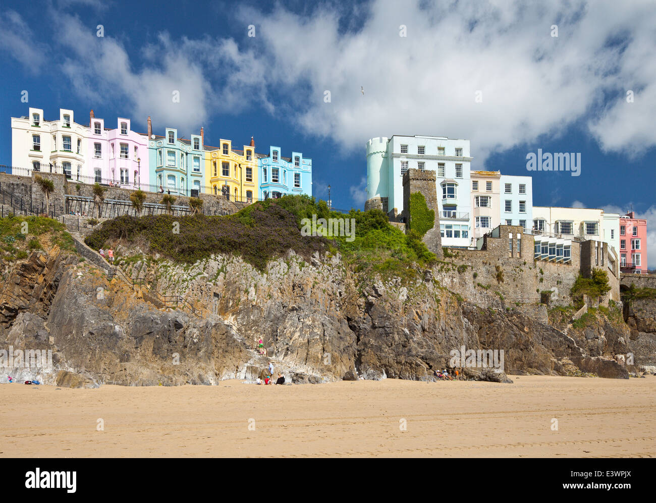 Tenby, Galles. Foto Stock