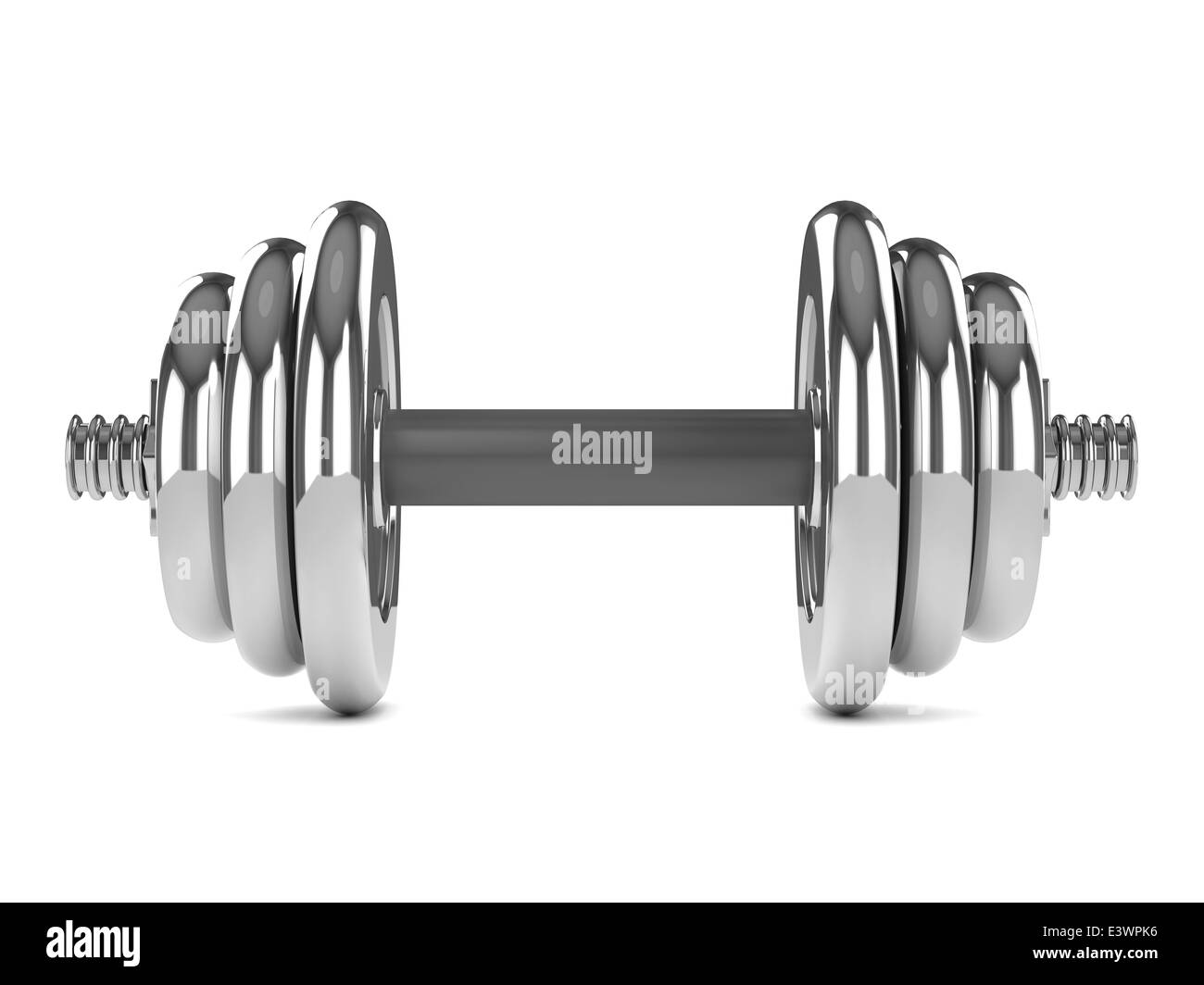 3d dumbell cromato pesi per la palestra Foto Stock