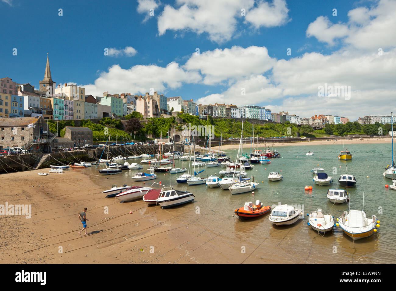 Tenby, Galles. Foto Stock