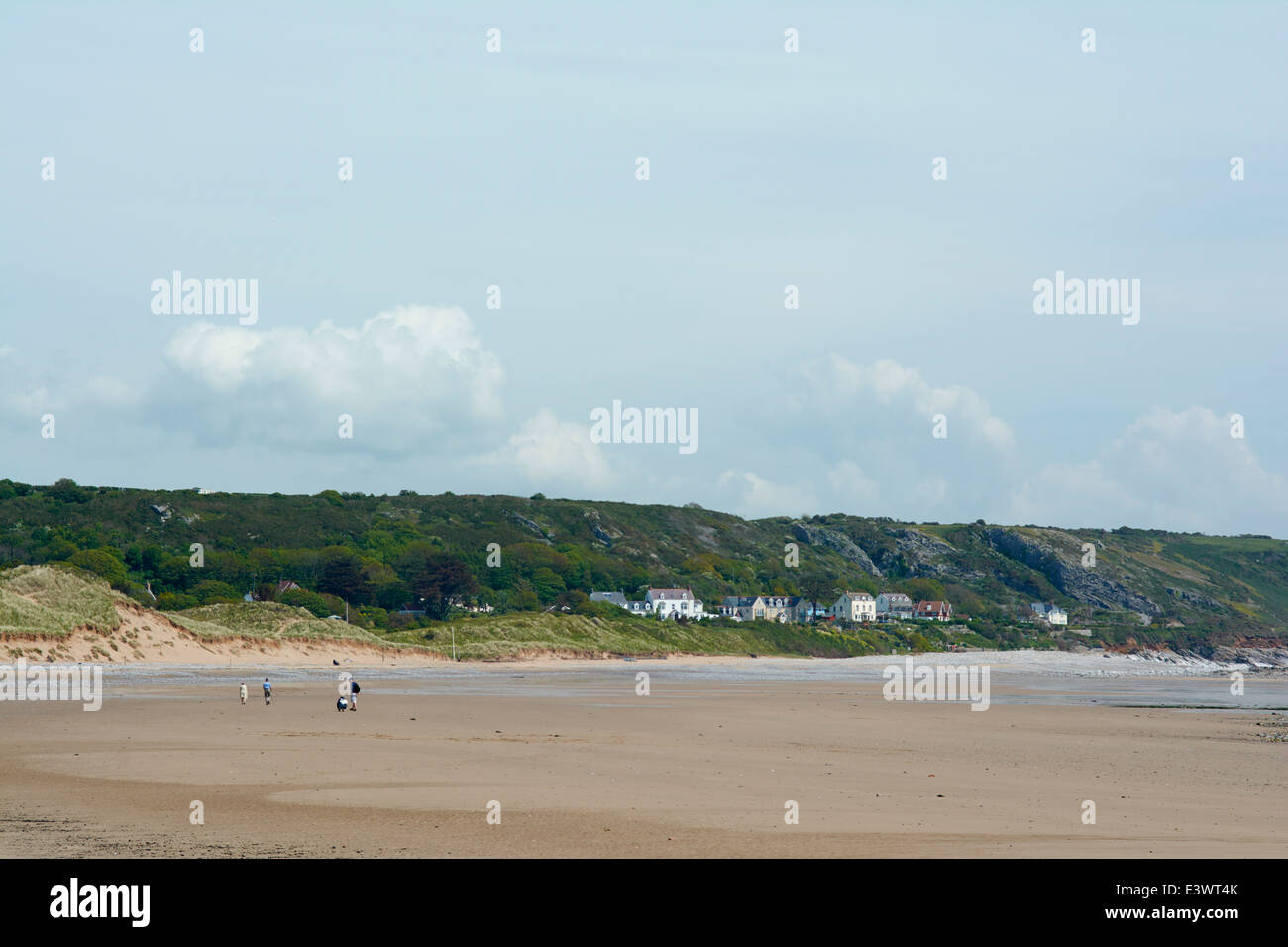 Port-Eynon Beach - Gower, Wales, Regno Unito Foto Stock