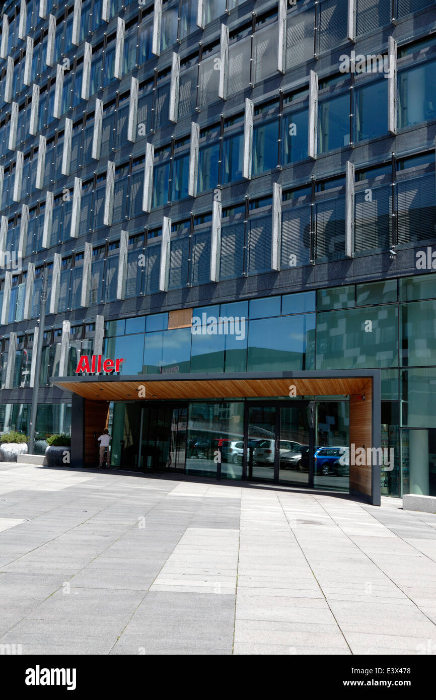 Aller Media, edificio aziendale a Havneholmen, Copenaghen. Foto Stock