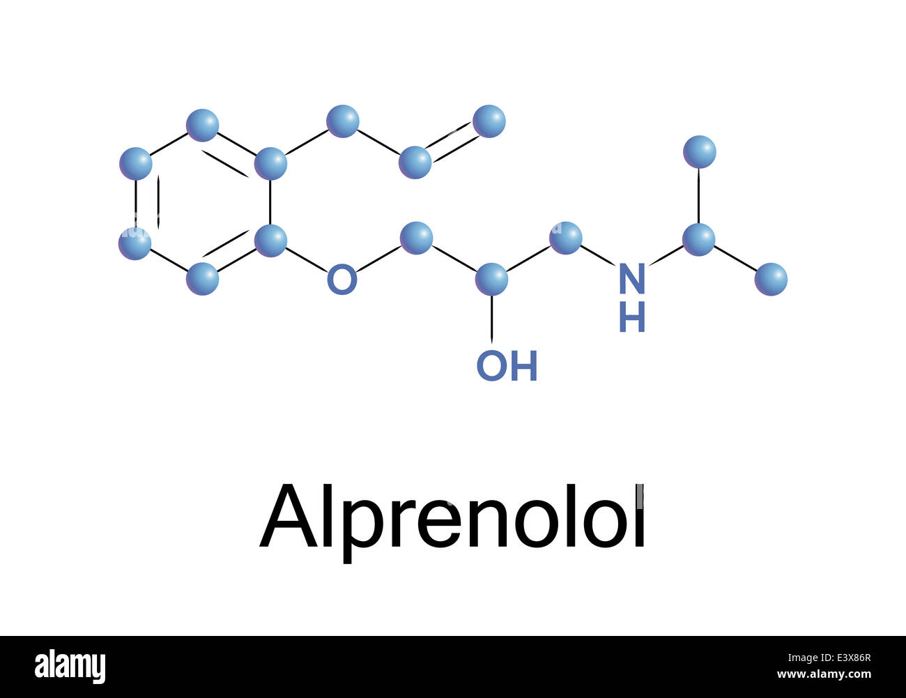 Alprenololo Foto Stock