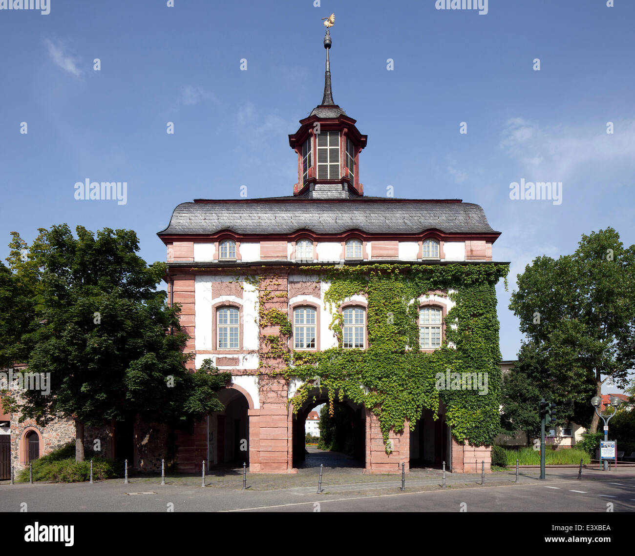 Frankfurter Tor città storica gate, Hanau, Hesse, Germania Foto Stock