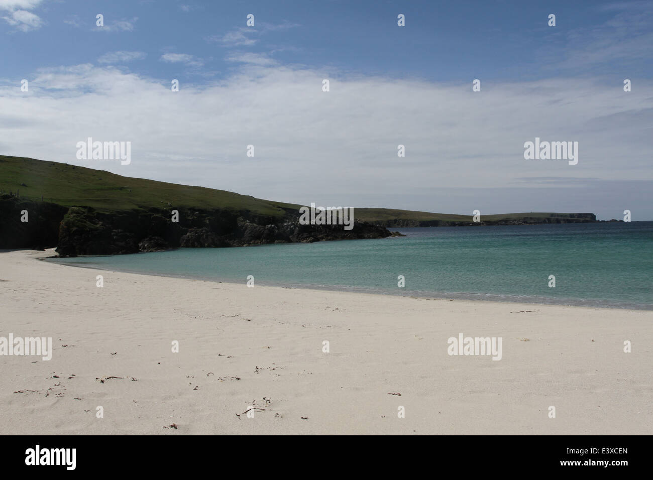 Sabbie breckon yell Shetland Scozia giugno 2014 Foto Stock