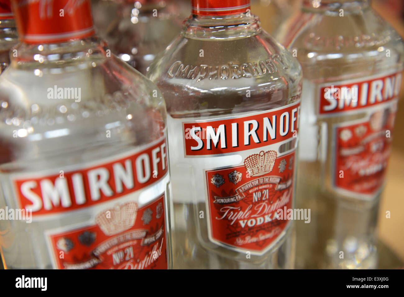 Vodka Smirnoff Foto Stock