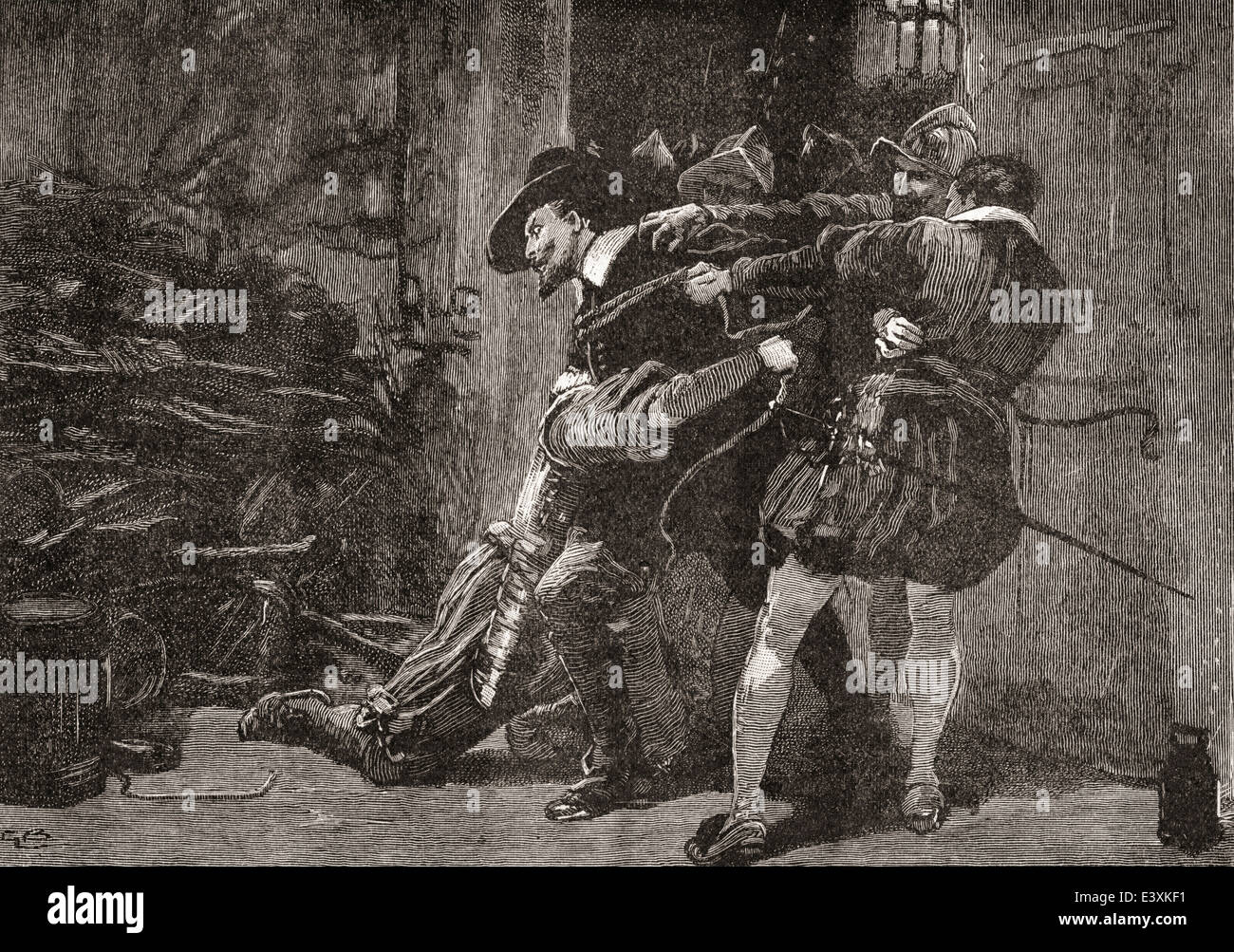 L arresto di Guy Fawkes. Foto Stock