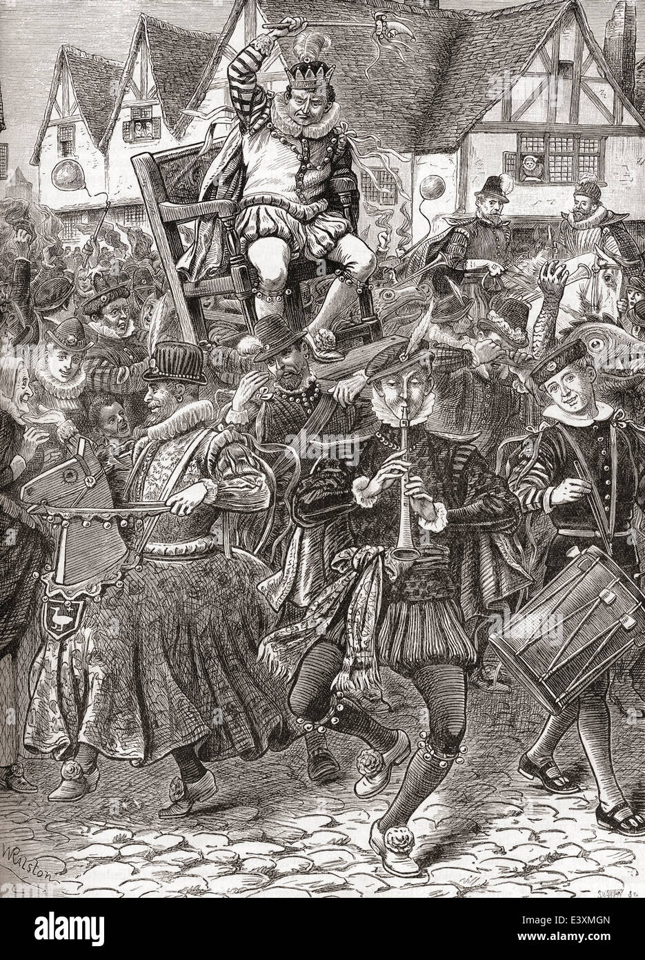 Il Frolic del mio signore di malgoverno. Foto Stock