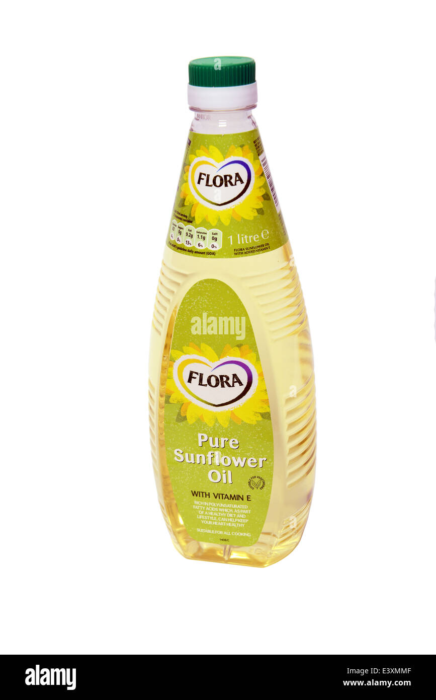 La flora di olio di semi di girasole Foto Stock