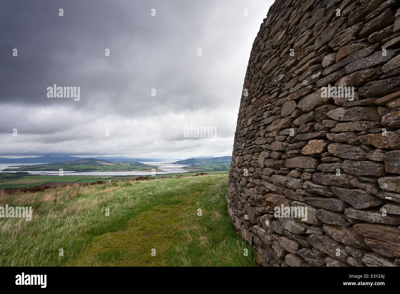 Vista panoramica dal Grianan di Aileach Foto Stock