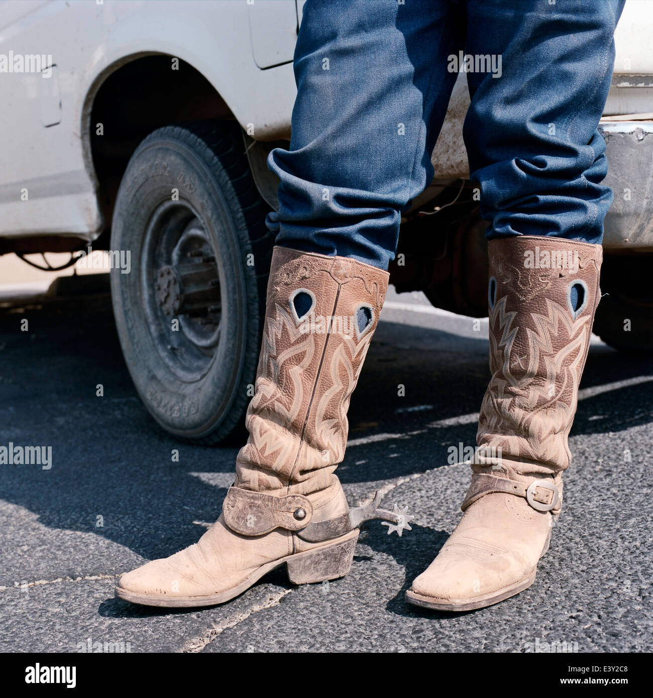 Stivali da cowboy con speroni immagini e fotografie stock ad alta  risoluzione - Alamy