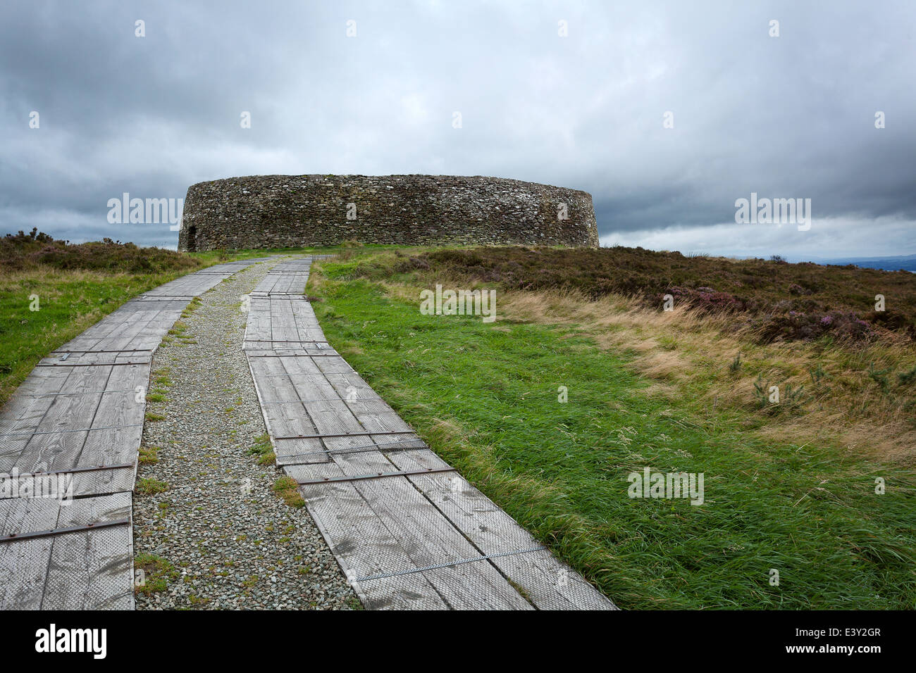 Grianan di Aileach stone fort, Contea di Donegal Foto Stock