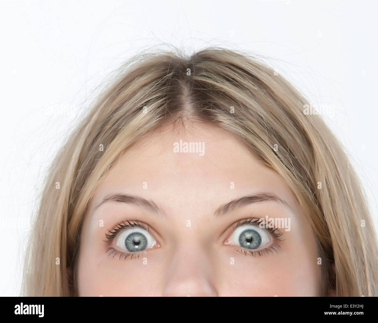 Close up occhi di donna aperta Foto Stock