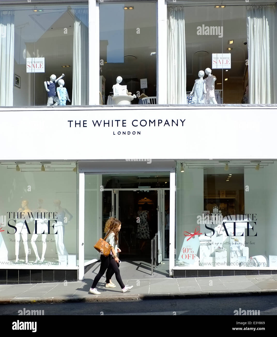 Il White Company shop store Nottingham England Regno Unito Foto Stock