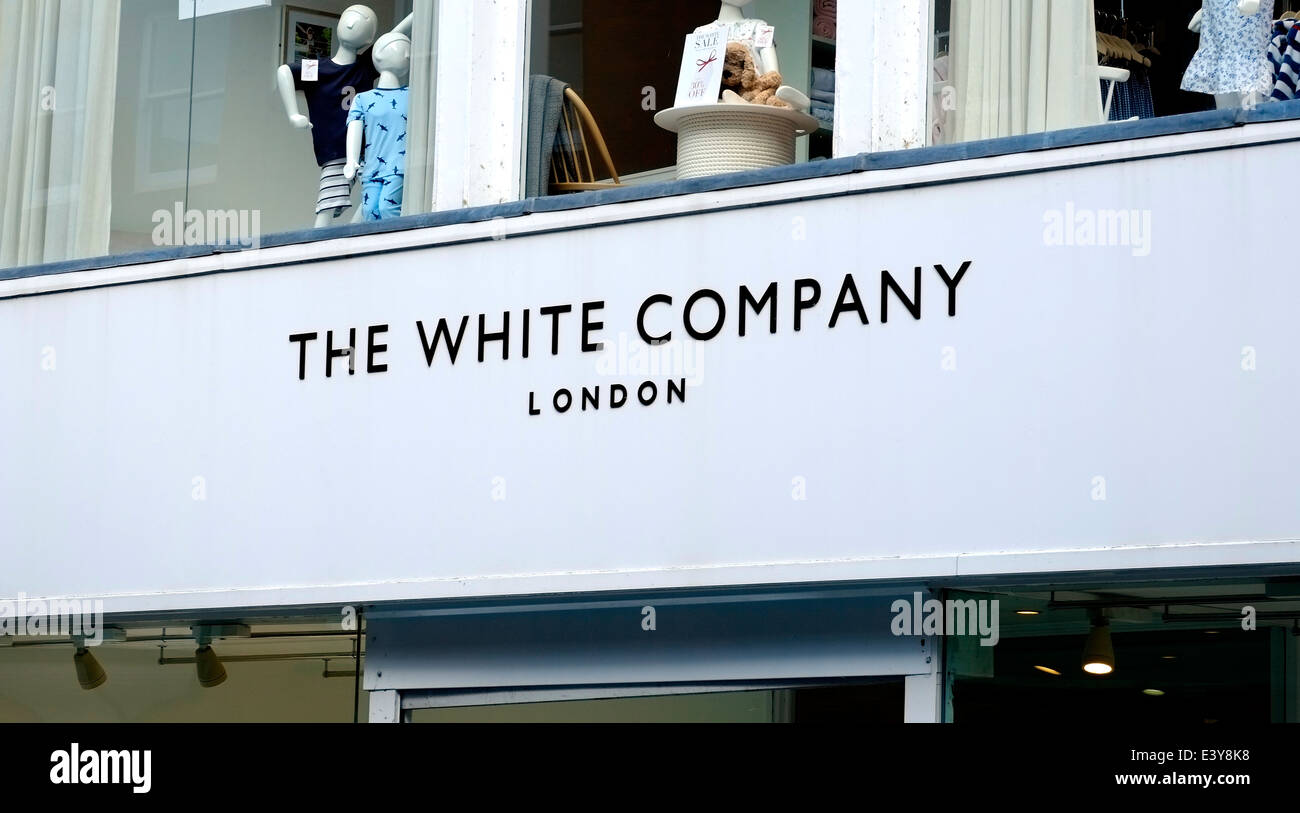 Il White Company shop store Nottingham England Regno Unito Foto Stock
