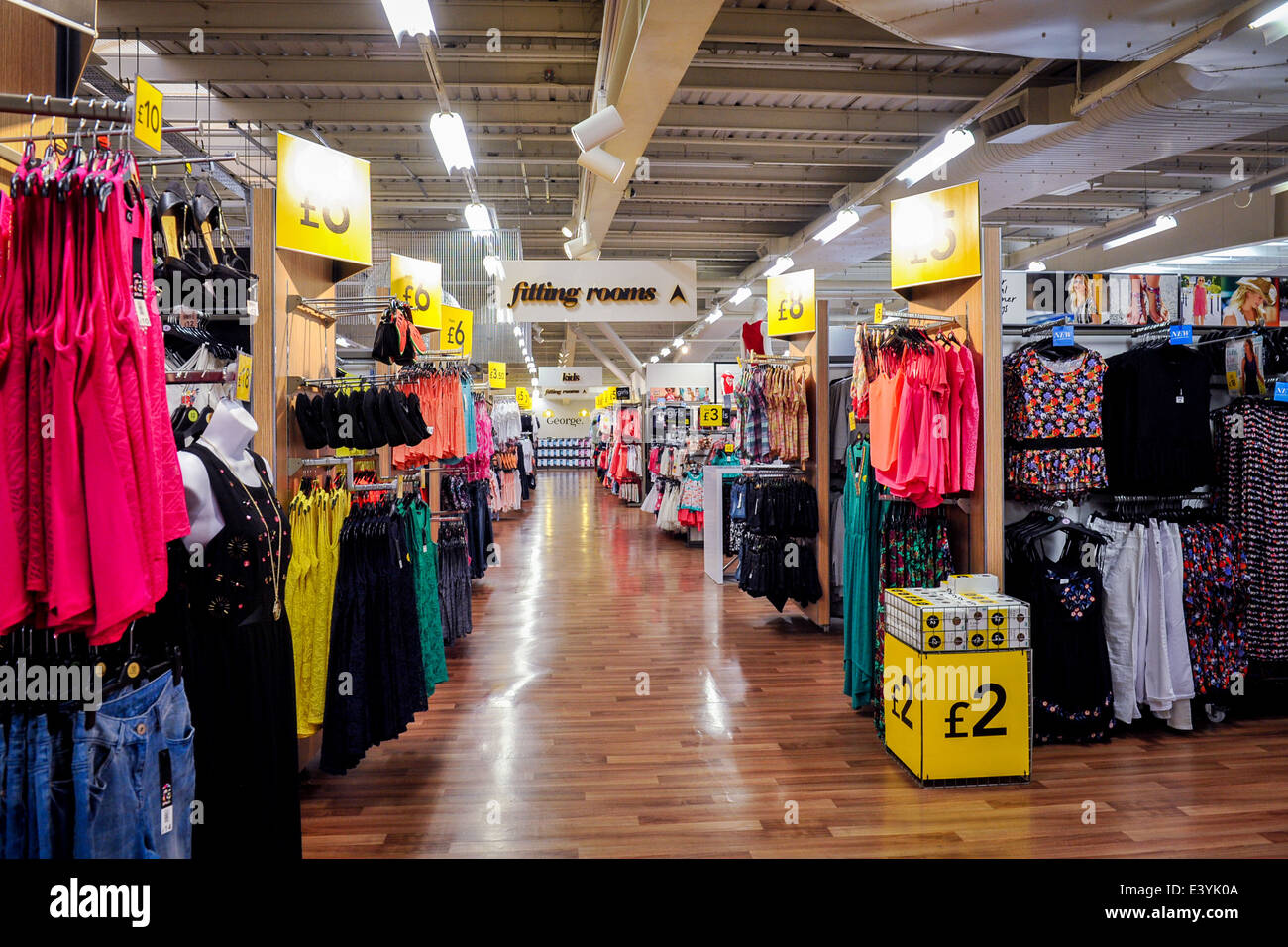 George al supermercato Asda Fashion Foto Stock