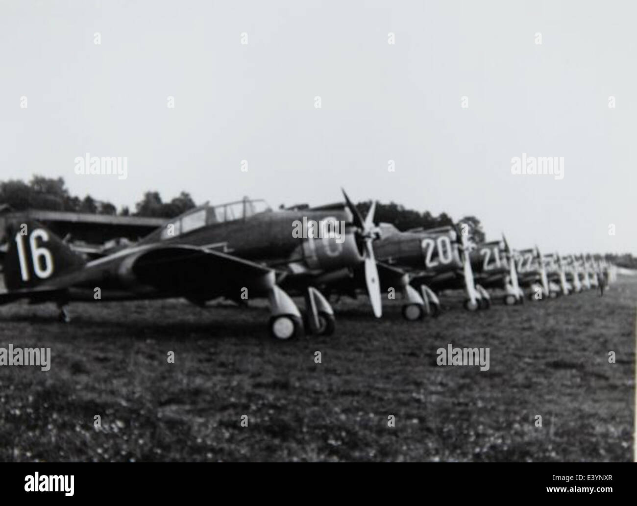 Fotografia del Seversky EP-1, uno dei primi aerei da caccia americani, scattata in un museo dell'aviazione. Foto Stock