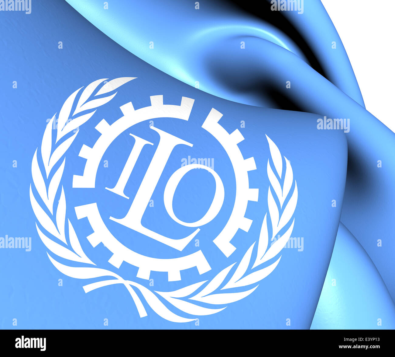 Bandiera dell'OIL. Close up. Foto Stock