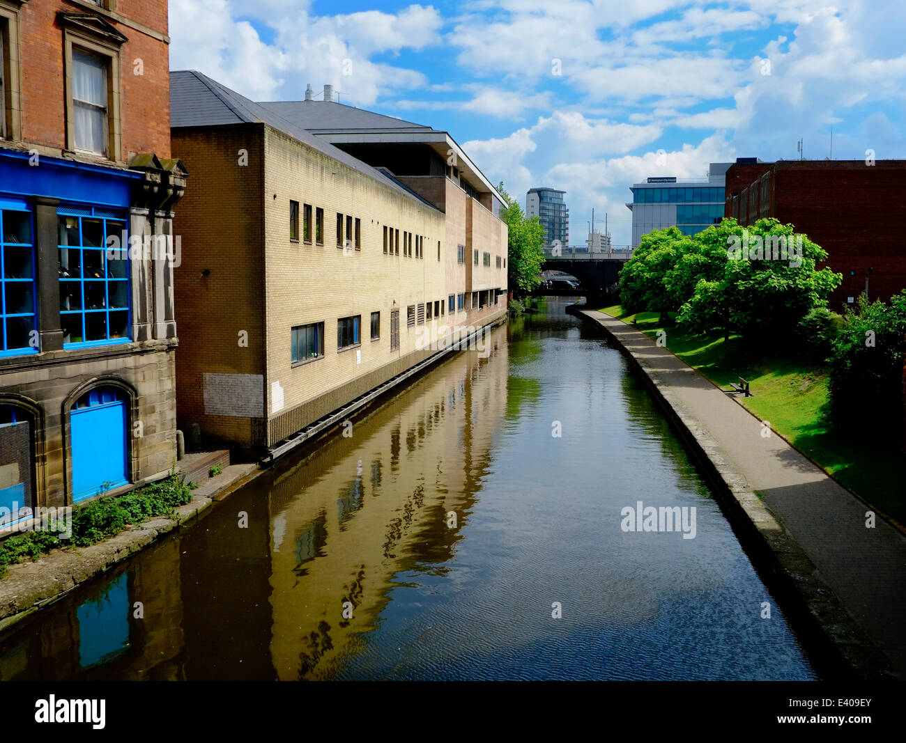 Nottingham canal e Crown Court Inghilterra REGNO UNITO Foto Stock