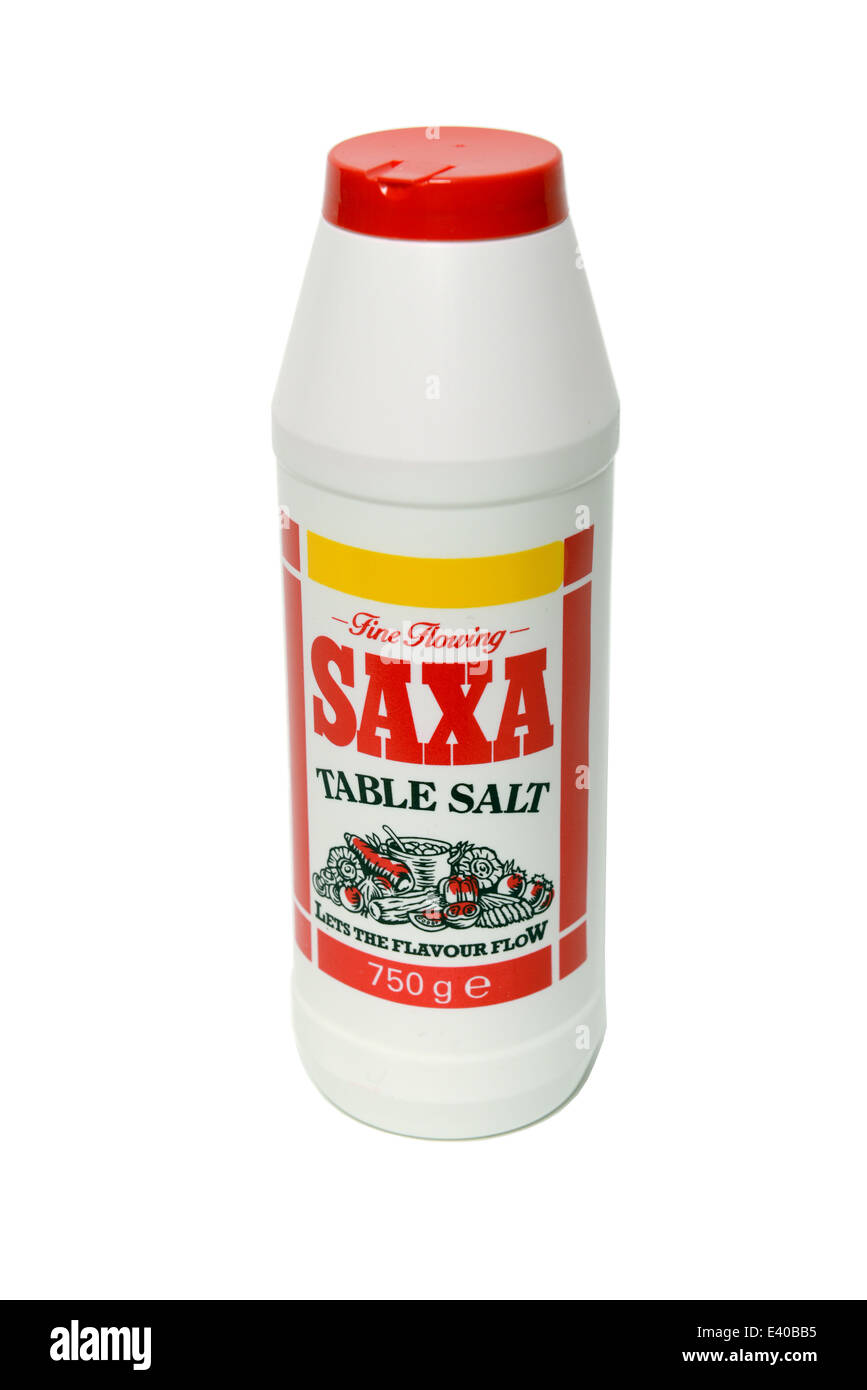 Sale da tavola Saxa Foto Stock