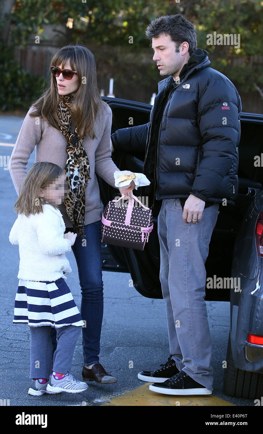 Jennifer Garner E Ben Affleck Con La Figlia Seraphina In Brentwood Con ...