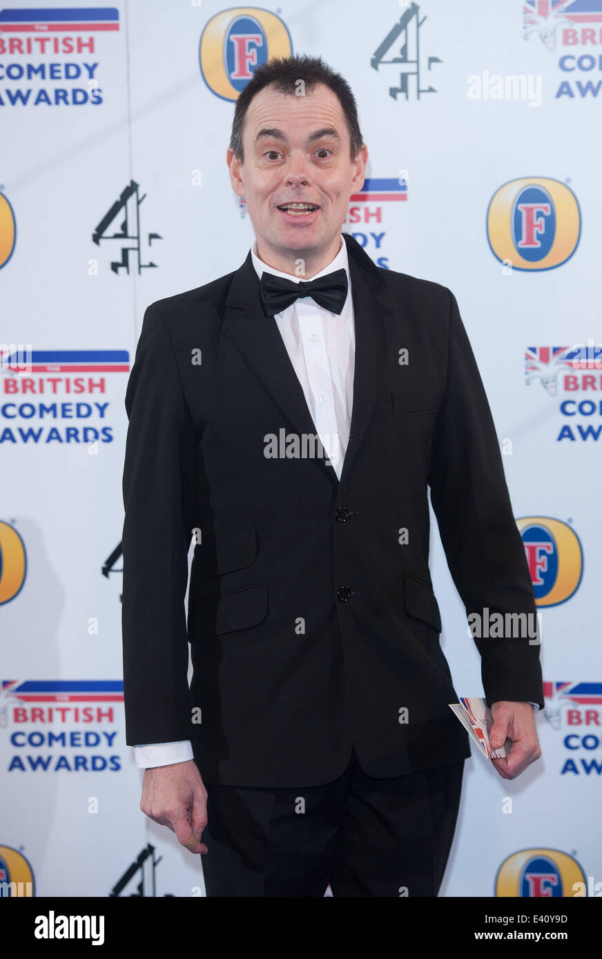 Il British Comedy Awards tenutosi presso la Fountain Studios - Arrivi. Dotato di: Kevin Eldon dove: Londra, Regno Unito quando: 12 Dic 2013 Foto Stock