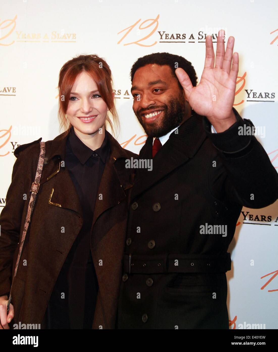 "12 anni di slave' premiere a Parigi con: Chiwetel Ejiofor,moglie dove: Parigi, Francia Quando: 11 Dic 2013 Foto Stock