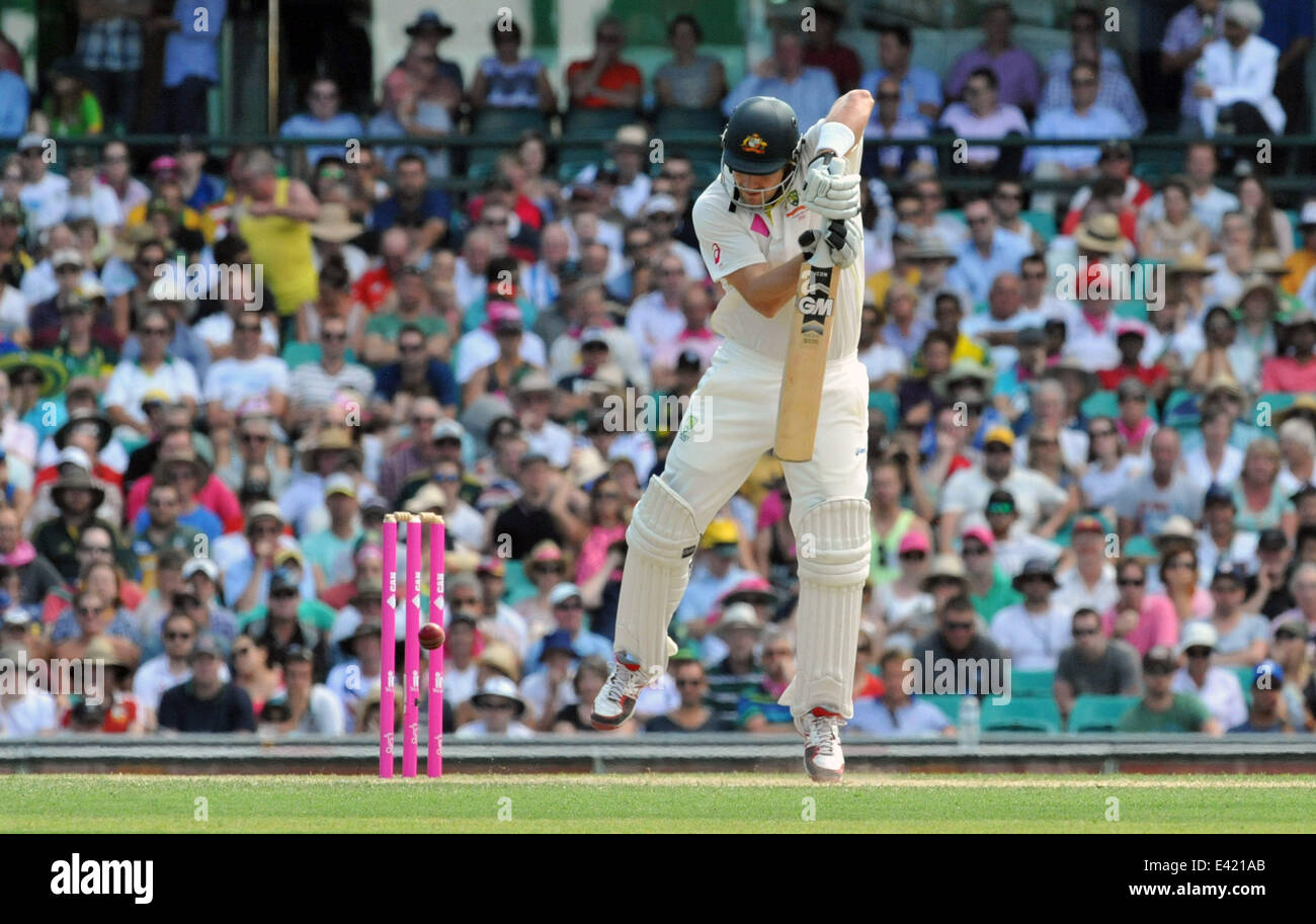 Le ceneri 2013-14: Australia v Inghilterra - quinta prova - Giorno tre dotate di: Shane Watson dove: Sydney, Australia quando: 05 Gen 2014 Foto Stock