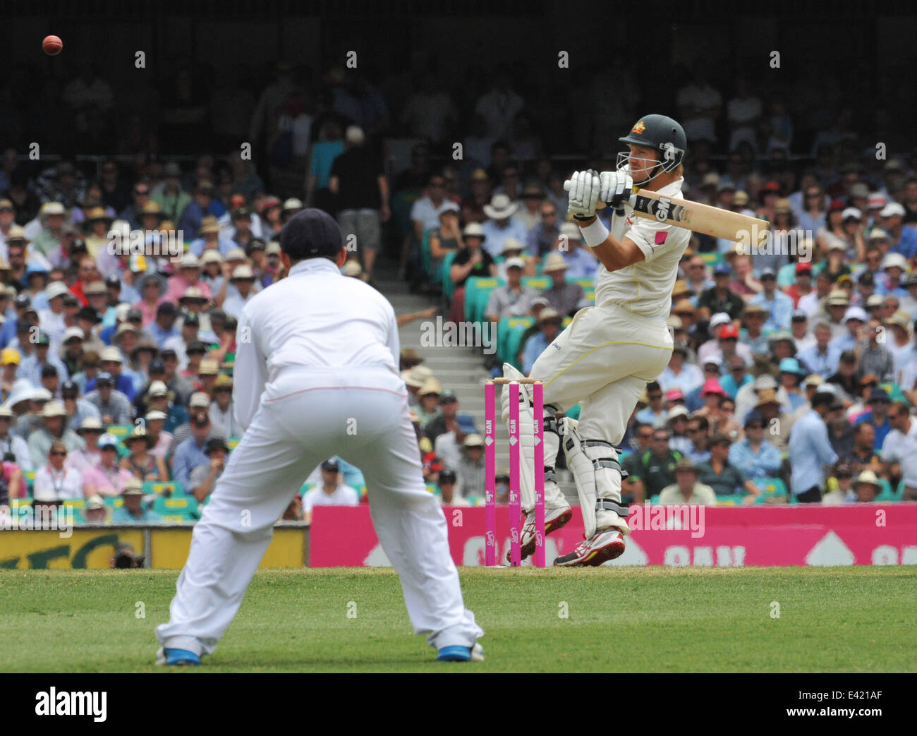 Le ceneri 2013-14: Australia v Inghilterra - quinta prova - Giorno tre dotate di: Shane Watson dove: Sydney, Australia quando: 05 Gen 2014 Foto Stock