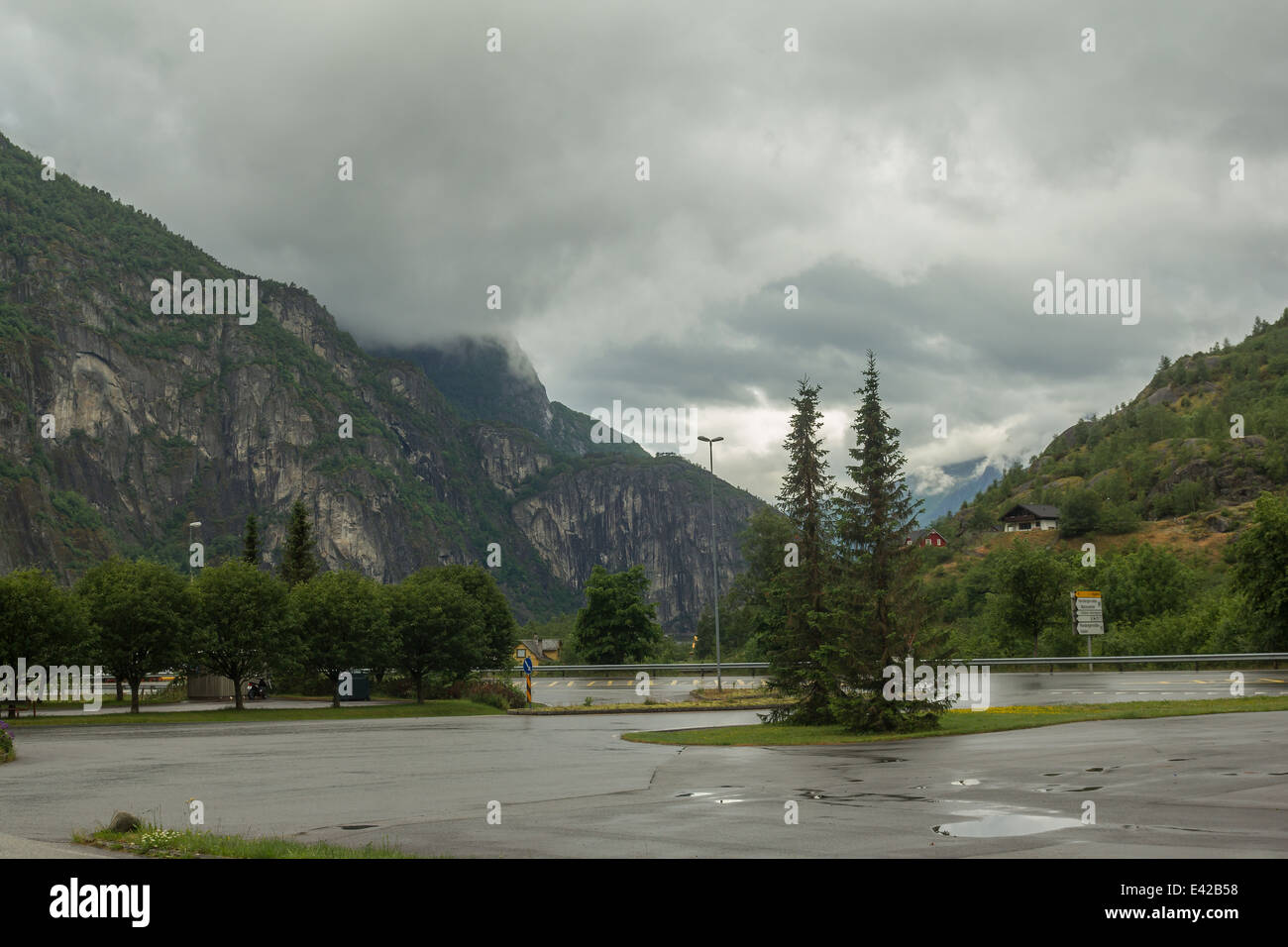 Montagne e natura Norvegia Scandinavia Foto Stock