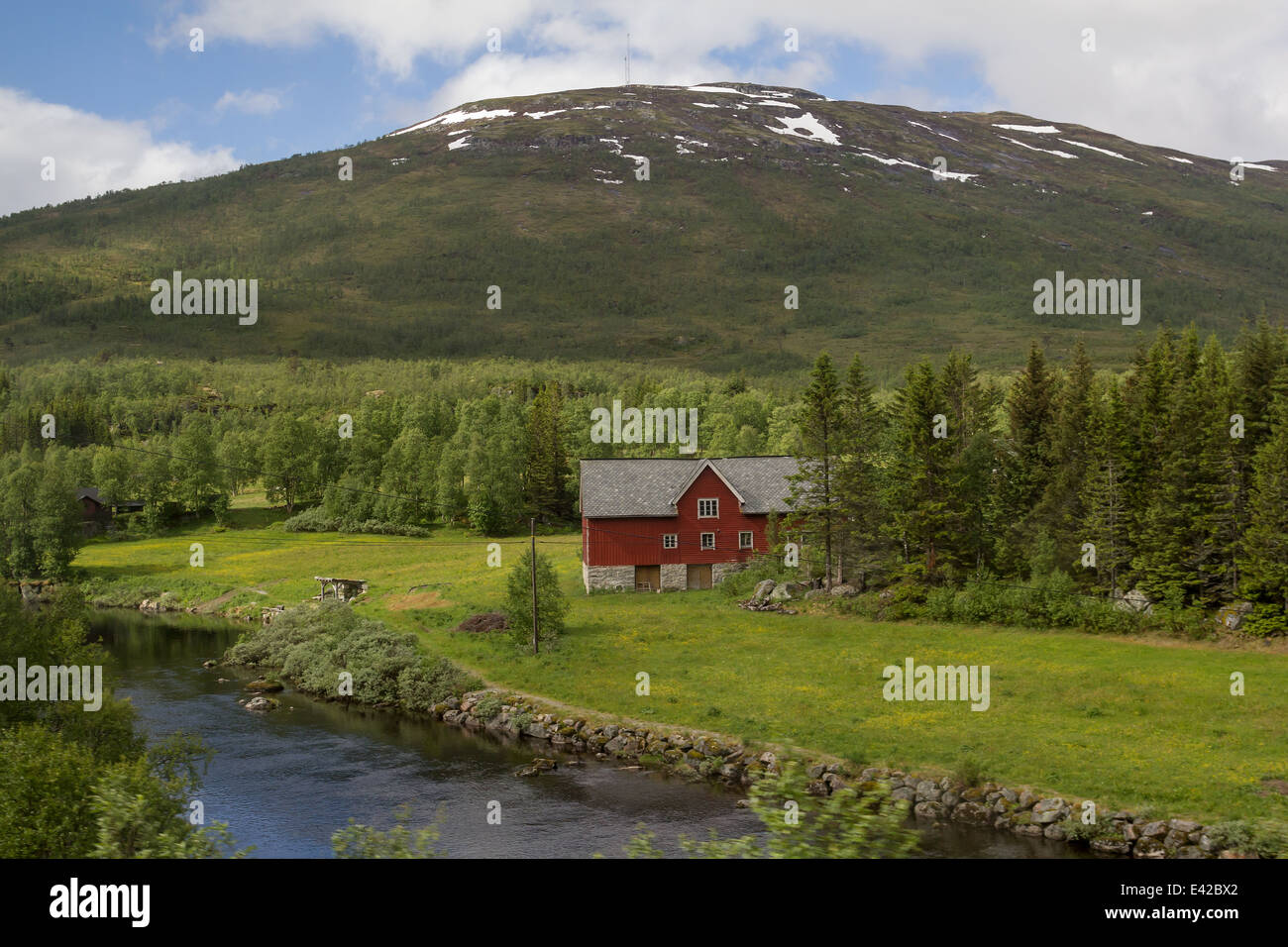 Montagne e natura Norvegia Scandinavia Foto Stock