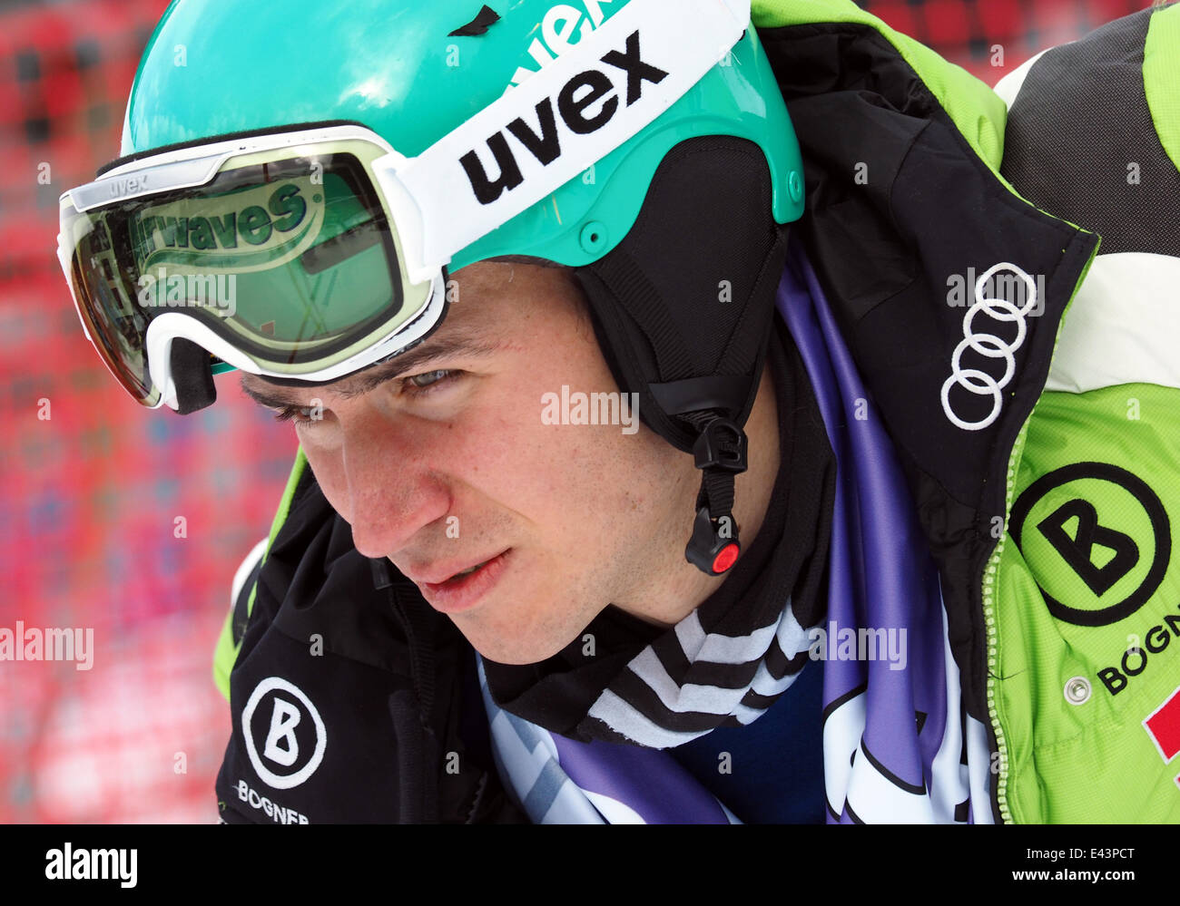 FIS maschile di Coppa del Mondo di Sci Alpino Slalom a Wengen con: Felix Neureuther dove: Wengen, Svizzera quando: 19 Gen 2014 Foto Stock
