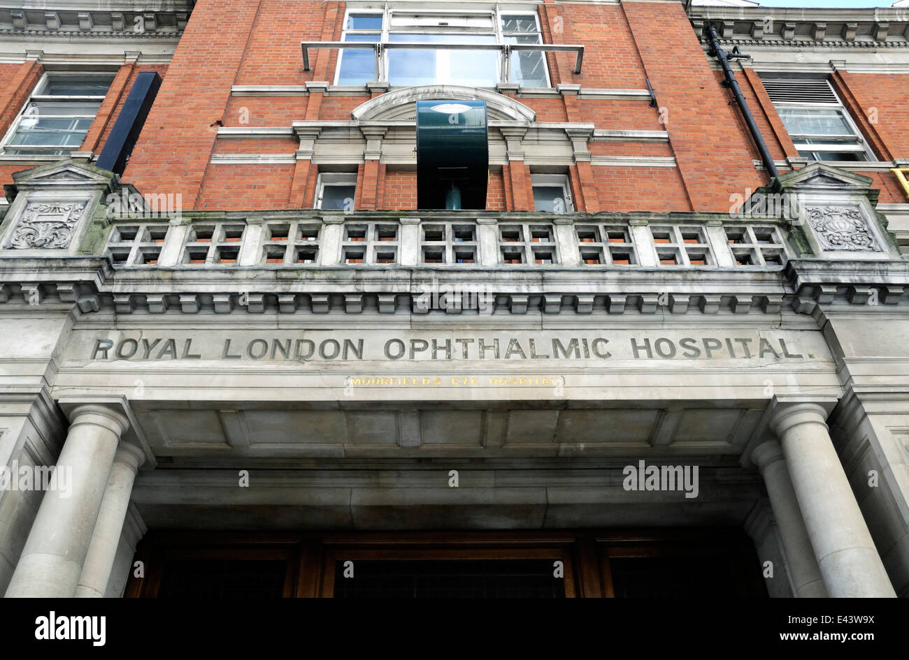Royal London ospedale oftalmico, ora Morrfields Eye Hospital, Ciity Road, London Borough di Islington Inghilterra Gran Bretagna REGNO UNITO Foto Stock
