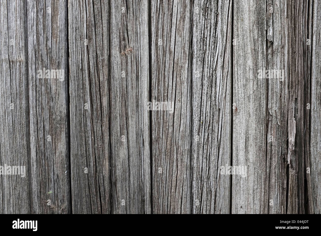 Un weathered superficie di legno con un sacco di carattere Foto Stock